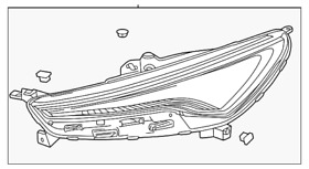 42728064 Genuine Gm Daytime Run Lamp
