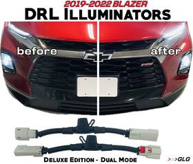 Glgdrl3.0 Glg 2019-22 Chevy Blazer Drl Illuminators Adapter Accessories - Deluxe Made In Usa