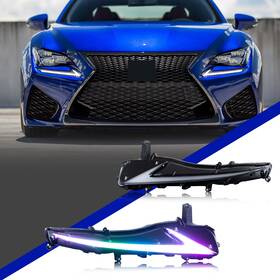 Go-3274b-rgb Glostdowen Led Rgb Daytime Running Lights For Lexus Is300 Is200t Is350 2017-2020 Drl Kit