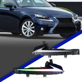 Go-3275-rgb Glostdowen Led Rgb Daytime Running Lights For Lexus Is300 Is200t Is350 Is250 2014-2016 Drl