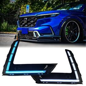 2gldr007crv23-3 Glow-guru Drl For Honda Cr-v Crv 2023-2026 Led Daytime Running Light Turn Signal Fog Lamp