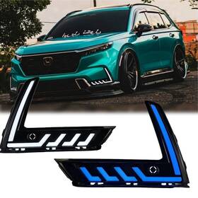 Glow-guru 3gl008crv23-3 Led Drl For 2023-2026 Honda Cr-v Daytime Running Light Fog Lamp Turn Signal 2pcs