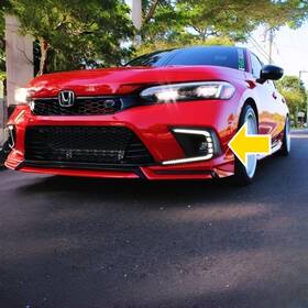 Gl005-2 Glow Guru Drl For Honda Civic 22-24 Led Daytime Running Light Fog Turn Signal 1 Pair