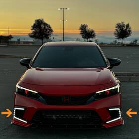 Gl005-3 Glow Guru Led Drl For Honda Civic 22-24 Daytime Running Light Fog Turn Signal 2x