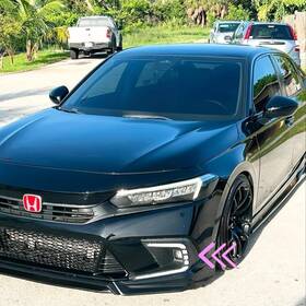 Gl005-4 Glow Guru 2x Led Drl For Honda Civic 22-24 Daytime Running Light Fog With Animation