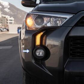 Glow-guru Gldr011rn4-tm4 Led Drl For 2014-2024 Toyota 4runner Daytime Running Light Fog Turn Signal