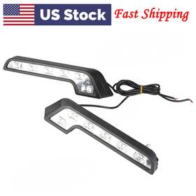 Goodcde 550750984681 L-shape Euro 6-led Daytime Running Lights Drl Universal For Mercedes-benz Car 2x