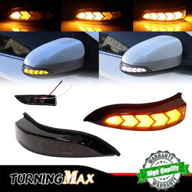 Gtinthebox 81730-52100 Smoke Lens White/amber Led Side Mirror Signal Light For 2014-2019 Toyota Corolla