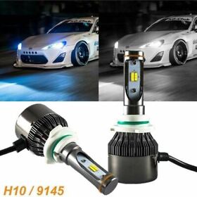 9140 H10 9145 Led Fog Driving Lamp Bulbs White Ice Blue Dual Color Switch Lights