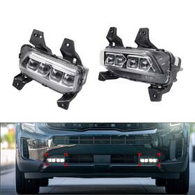 Hukyu 550734502269 Daytime Running Light Turn Signal Fog Lamp For Kia Telluride 2020-2023