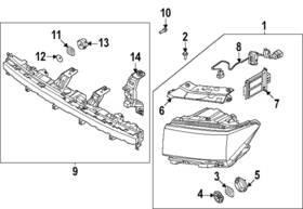 92209-r6000 Hyundai Genuine Grille Lamp