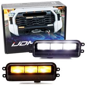70-706-switchback Ijdmtoy Oe-spec White/amber Dual-color Led Drl/fog Kit For Toyota Tundra Tacoma 4runner