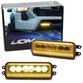 70-707-yellow Ijdmtoy U26459 Yellow Lens 3000k 6led Fog Light Kit For 22 Tundrasequoia 24 Taco G1n