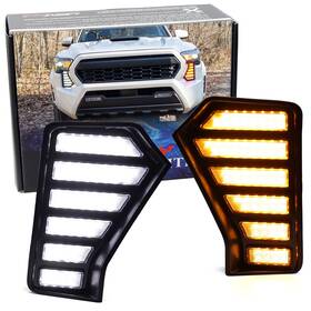 70-801-switchback Ijdmtoy Below Headlight Fit Sequential Switchback Led Drl Lights For 2024 Toyota Tacoma