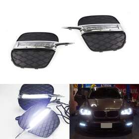 Fs70fs735 Ijdmtoy Direct Fit 15w High Power Led Daytime Running Light Kit For 11-13 Bmw X5 E70 Lci