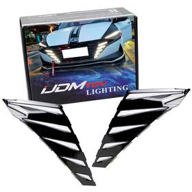 Fs70fs884-switchback Ijdmtoy Front Grille Mount Switchback Led Daytime Drl Lights For 2021-23 Hyundai Elantra