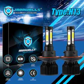 Tea-y7-009 Ironwalls 4-side H13 Led Headlight Bulbs For Dodge Ram 1500 2500 3500 2006-2012 Hi/lo Beam