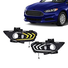 8apt14203g4c Jx Fits Ford Fusion 2013-2016 Daytime Running Lamps Three Colours Drl