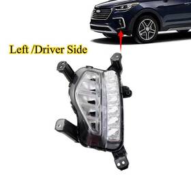Bspa14671cl Jx Led Fog Light Driving Lamp With Bezel Driver Side For Hyundai Santa Fe 2017-2019