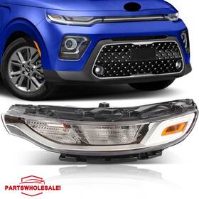 Ptwl14938cl Jx Front Halogen Daytime Running Light For Kia Soul 2020-22 Drl Lamp Left Driver