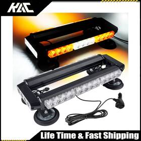 Spe203336 Kac Strobe Flash Lights With Magnetic Base Yellow White Light Emergency Warning 35-led