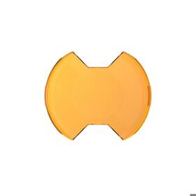 5122 Kc Hilites Slimlite 6in Light Shield - Spread Beam Amber