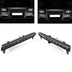 Kkkeeparts 550756713223 Led Daytime Running Light Turn Signal Fog Lamp For Audi Q7 2006-2009 Usa