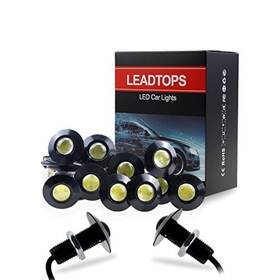 Leadtops 200hd 1 Eagle Eye Led Lights 10-pack Diy 12v Ultra Black White Light -b