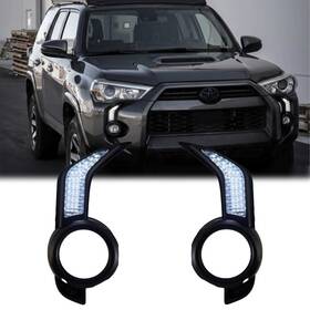 Lighting-master Lm011rn4-tm2 1 Pair Led Daytime Running Light For 2014-2024 Toyota 4runner Drl Fog