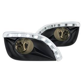 86-1001248 Lumen For Toyota Camry 10-11 Smoke Factory Style Fog Lights W Led Drl