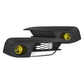 86-1001606 Lumen For Honda Civic 16-17 Yellow Factory Style Fog Lights W Led Drl