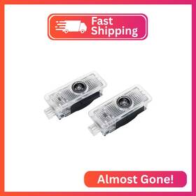 Cmm-bb1202-2pcs-us Lzmytsdklo 2pcs Car Door Lights Hd Led Lighting Projector Welcome Light Is Comp
