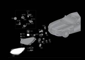 099-906-77-01 Mercedes-benz Genuine Daytime Running Lamp