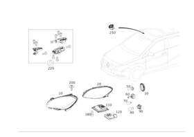 204-906-91-00 Mercedes-benz Genuine Daytime Running Light