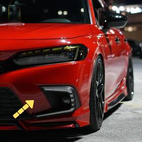 Mo005-2 Moer-motorsports Clear Drl For Honda Civic Led Daytime Running Light Fog 2022-2024 1 Pair
