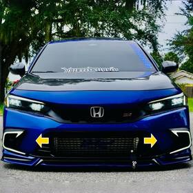 Mo006-1 Moer-motorsports 2x Clear Lens Led Drl For Honda Civic Daytime Running Light Fog 2022-2024
