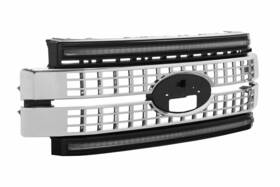 Xbg07 Morimoto Xbg Led White Drl Grille Chrome For 2017-2019 Ford Super Duty