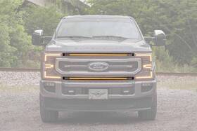 Xbg26 Morimoto Xbg Led Grille Inserts Amber For 2020-2022 Ford Super Duty Platinum