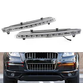 Moto Ht 890000193587 Led Drl Dynamic Daytime Running Light Turn Signal Lamp For Audi Q7 2010-2015 Us