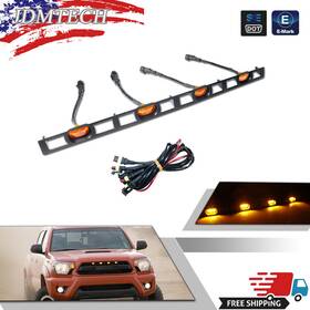 Rb-076aa Motoringplus Front Hood Grille Amber Led Lights Assy With Wire Harness For 2012-15 Toyota Tacoma