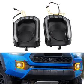 Motorshop 77 420016407851 Daytime Running Lights Turn Signal Fog Light Bezel For Toyota Tacoma 2016-2023