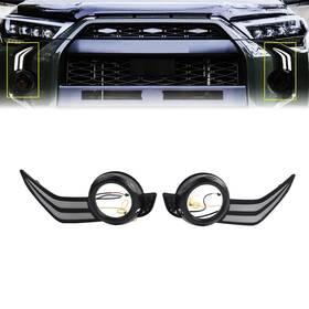 Motorshop168 336854360862 2pcs Front Bumper Fog Lights Daytime Running Light For Toyota 4runner 2014-2024