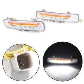 Newyoutube 636432384465 2pcs Led Daytime Running Light For Ford Edge Suv Fog Lamp Drl 2011-2014