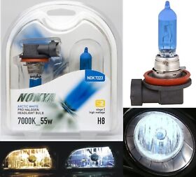 Nok7223 Nokya 7000k White H8 55w Two Bulbs Drl Daytime Light Cornering Angel Eye