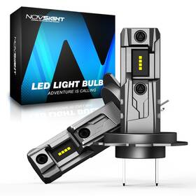 A500-t11-h7 Novsight 2x H7 Led Headlight Bulbs 60w 16000lm 6500k Bright Cool White Plug Play