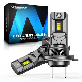 A500-t12-h7 Novsight 2pcs H7 Led Headlight Bulbs Kit High Low Beam 36000lm Super White 6500k