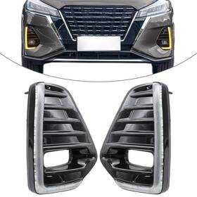 Obox 550722921553 2pcs Led Daytime Running Light With Turn Signal For Nissan Kicks 2021