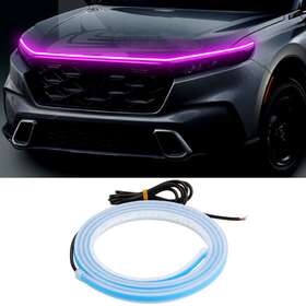 Jhgai-dg15p Okeen 150cm Car Led Drl Hood Strip Headlight Light Engine Cover Daytime Running Lights