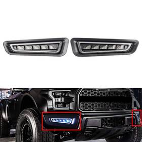 Oneclubaa 550755612183 6 Led Daytime Running Light Turn Signal Fog Lamp For Ford F150 Raptor 2017-2019