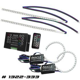 1322-333 Oracle Lighting 15-17 Ford Focus Rs/st Drl Upgrade With Halo Kit Colorshift 2.0 Controll